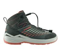 Lowa Kinderstiefel Zirrox II GTX Mid JR graphit/koralle Größe 34