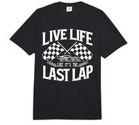 Zitat Live Life Like It's Last Lap Car Racing Racer Comfort Colors Adult Heavyweight T-Shirt