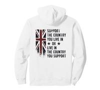 Zitat Support The Country You Live In British Pride Pullover Hoodie