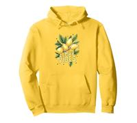 Zitrone mit Blätter und Zweig Pullover Hoodie
