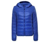 ZiXing Damen Winter Ultra Leicht Daunenjacke Steppjacke Übergangsjacke Jacke Mit Kapuze M Königsblau