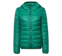 ZiXing Damen Winter Ultra Leicht Daunenjacke Steppjacke Übergangsjacke Jacke Mit Kapuze S Grün 2