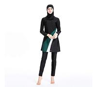 ziyimaoyi Muslimische Badebekleidung Islamischer Badeanzug für Frauen Hijab Full Coverage Muslimische Badebekleidung Beachwear Burkini (S, Grün)