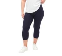 Zizzi Capri 3/4-Leggings Damen große Größen, Viskose, Basic | Basic Capri-Leggings in 3/4-Länge aus weicher Viskose für Damen und Frauen: bequem, auch in großen Größen