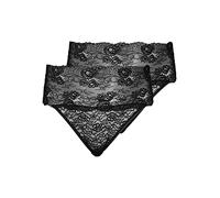 Zizzi Damen Große Größen G-String 2er-Pack Gr Gr 44 Black