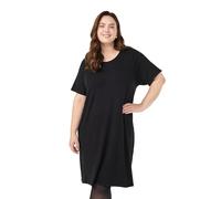 Zizzi Damen Große Größen Strick Kleid Kurze Ärmel Viskose Größe Gr S Black