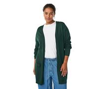 Zizzi Damen Große Größen - Strickjacke Lang - Bequemer Cardigan - Damenstrickjacke Langarm mit Taschen - aus Weicher und Elastischer Viskosemischung - Plus Size Mode Größe 42-60