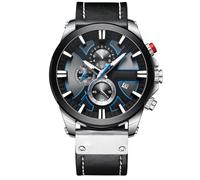 ZJchao 8346 Luxury Business Quartz -Bewegung Männer mit Lumious Händen, Chronograph Large Face Sports Armbanduhr für Männliche, Klassische Designkalenderuhr (1)
