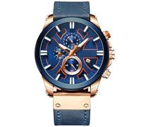 ZJchao 8346 Luxury Business Quartz -Bewegung Männer mit Lumious Händen, Chronograph Large Face Sports Armbanduhr für Männliche, Klassische Designkalenderuhr (3)