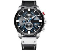 ZJchao 8346 Luxury Business Quartz -Bewegung Männer mit Lumious Händen, Chronograph Large Face Sports Armbanduhr für Männliche, Klassische Designkalenderuhr (4)