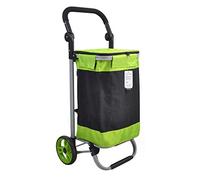 ZJFHEYUO Einkaufswagen, Einkaufswagen aus Stahlrohr, 17 cm, Beawheel Einkaufswagen, quadratisch, Lebensmittelwagen, Kleiner Einkaufswagen/Grün