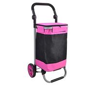 ZJFHEYUO Einkaufswagen, Einkaufswagen aus Stahlrohr, 17 cm, Beawheel Einkaufswagen, quadratisch, Lebensmittelwagen, Kleiner Einkaufswagen/Grün