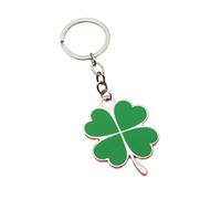 Zktfyshk Exquisiter Schlüsselanhänger aus Legierung mit vier Kleeblättern, symbolisiert Glück und Glück, Dekoration für alle Altersgruppen, besondere Geschenkideen, 2#, As shown in the figure