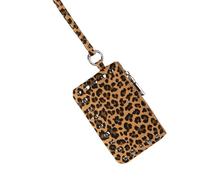 Zktfyshk Kleine Umhängetasche, Reise-Hals-Geldbörse, Schultertasche, Brustbeutel, Lippenstift, Kopfhörer, Aufbewahrungstasche, Organizer, Lippenstift, Kopfhörer, Aufbewahrungstasche, braunes