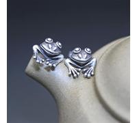 ZLING 925 Sterling Silber Frosch Ohrstecker Für Männer Frauen Vintage Ohrring Piercing Pin Schmuck Hypoallergen Ohrring
