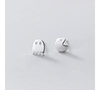 ZLING Echte 925 Sterling Silber Mode Asymmetrische Kleine Teufel Hallowmas Ohrstecker Für Frauen Party Edlen Schmuck