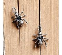 ZLING Vintage Ameise Ohrstecker 100% 925 Sterling Silber Unisex Punk 3D Insekt Ameise Ohrstecker 925 Silber Ohrring