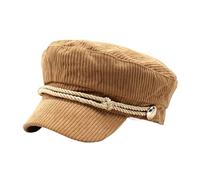 ZLSLZ Damen Retro Cord Ivy Newsboy Paperboy Cabbie Gatsby Maler Hüte Caps, 674 Khaki, Medium