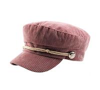 ZLSLZ Damen Retro Cord Ivy Newsboy Paperboy Cabbie Gatsby Maler Hüte Caps, 674 Rosa, Medium