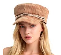 ZLSLZ Retro-Cordmütze für Damen im Ivy-, Newsboy-, Paperboy-, Cabbie-, Gatsby- und Maler-Stil, Medium