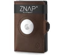 Slimpuro ZNAP Airtag Wallet 12 Karten Münzfach 9 x 1,8 x 6 cm (BxHxT) RFID-Schutz ZNAP Airtag Wallet Mini-Portemonnaie Geldbörse Geldbeutel Etui | für bis zu 12 Bankkarten | einfacher Zugriff | kompatibel mit Apple AirTag | Münz- und Geldscheinfach | schlankes Design | flach | langlebig | 8 x 1,8 x 6 cm | RFID-Schutzkarte | Aluminium