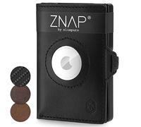 Slimpuro Geldbörse »ZNAP Airtag Wallet 12 Karten Münzfach 8 x 1,8 x 6 cm (BxHxT) RFID-Schutz« (1 x Slim Wallet;1 x Münzfach;1 x RFID-Shield Karte)