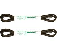 znatoo Runde Premium-Schnürsenkel, 75 cm, 2,5 mm, 2 Paar, 100 % Baumwolle, hergestellt in Italien, dunkelbraun, 75 cm