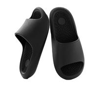 ZNEL Massage Pantoffeln Offene Zehen Sandalen Superweiches Eva-Material Bequem rutschfest Indoor-Duschschuhe Für Männer Und Frauen(44/45 EU, Black)