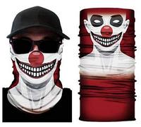 Zoelibat 97645441.521 - Schlauchschal Clown, Multifunktionstuch, Halstuch, Schal, Motiv, Mundschutz, Skimaske, Motorradmaske, Mottoparty, Karneval, Halloween