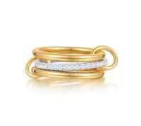 ZOERAY Ringe Gold Silber für Herren Damen Wasserfest 18k Vergoldete Ring Silber Ringe Frauen mit Zirkonia Stapelbar Rings Set Eheringe Daumenring Verlobungsringe Statement Ringe Männer Geschenke