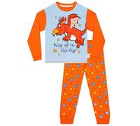 Zog Schlafanzug Jungen | Langarm Schlafanzug Kinder | Drachen Schlafanzüge für Jungen | Pyjama Kinder | Orange 104