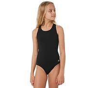 Zoggs Cottesloe Sportsback Girls Swimming Costume, Girls Swimsuit, Black, 10-11