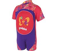 Zoggs einteiliger Badeanzug mit Meerjungfrau- und Blumenmotiv, für Mädchen 1-2 Jahre Pink/Multicolour