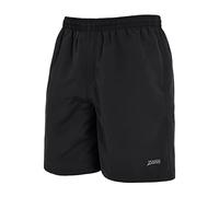 Zoggs Penrith Badeshorts, Badehose Herren (Schwarz, Größe M) - Badehosen für Herren mit Elastischem Bund & Kordelzug, Bequemer Sitz Schnelltrocknend, 3 Taschen, UV-Schutz, Badeshorts für Herren