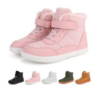 ZoIyte Barfußschuhe Kinder Winter Barfussschuhe Gefüttert Warm rutschfest Winterschuhe Wasserdicht Trekking-Wanderstiefel Leicht Bequem Barfuss Schuhe Jungen Mädchen