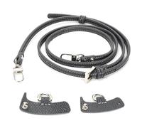 ZOLGINAH Schultergurt für Longchamp Tasche Damen, Schultergurt für Taschen Mini Bag Straps, No-Punch & Verstellbare, Leder Schulterriemen Umhängegurt für Taschen Riemen für Umhängetasche Pistolengrau