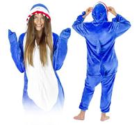 ZOLTA Jumpsuit Onesie für Damen und Herren - Sanft Kuschelig Unisex Pyjama - Warme Schlafanzug - Karneval Kostüm Damen oder Herren - Kostüm Tiermotiv