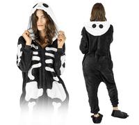 ZOLTA Jumpsuit Onesie für Damen und Herren - Sanft Kuschelig Unisex Pyjama - Warme Schlafanzug - Karneval Kostüm Damen oder Herren - Kostüm Cartoon Motiv
