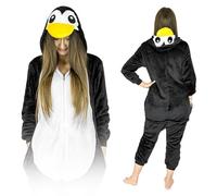 ZOLTA Jumpsuit Onesie für Damen und Herren - Sanft Kuschelig Unisex Pyjama - Warme Schlafanzug - Karneval Kostüm Damen oder Herren - Kostüm Tiermotiv
