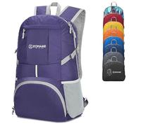 ZOMAKE 35 L Leicht Faltbarer Rucksack Packbare Backpacks, Kleiner Rucksäcke Wanderrucksack Wasserdicht für Damen Herren Outdoor Wandern (Violett)