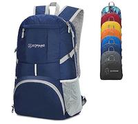 ZOMAKE 35L Leicht Faltbarer Rucksack - Packbare Backpacks,Kleiner Faltbar Rucksäcke Wanderrucksack Wasserdicht für Damen Herren Outdoor Wandern(Marineblau)
