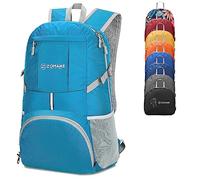 ZOMAKE 35L Leicht Faltbarer Rucksack - Packbare Backpacks,Kleiner Faltbar Rucksäcke Wanderrucksack Wasserdicht für Damen Herren Outdoor Wandern(Hellblau)