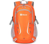 ZOMAKE Faltbarer Rucksack 35 L,Groß Leichter Rucksäcke Wasserdicht Wanderrucksack Packable Backpack für Damen Herren Outdoor Wandern(Orange)