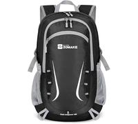 ZOMAKE Faltbarer Rucksack 35L,Groß Leichter Rucksäcke Wasserdicht Wanderrucksack Packable Backpack für Damen Herren Outdoor Wandern(Schwarz)