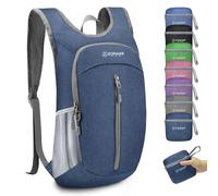 ZOMAKE Faltbarer Rucksack Klein Ultraleicht,10 L Wanderrucksack Kleiner Leicht für Damen Herren,Reise Mini TagesrucksäCke Faltbar für Kinder und Jugendliche(Saphirblau)