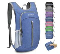 ZOMAKE Faltbarer Rucksack Klein Ultraleicht,10 L Wanderrucksack Kleiner Leicht für Damen Herren,Reise Mini TagesrucksäCke Faltbar für Kinder und Jugendliche(Tiefblau)