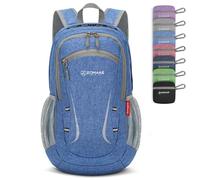 ZOMAKE Faltbarer Rucksack Klein Ultraleicht,Wanderrucksack 20L(Tiefblau) | Backpack Kompakt,Reißfestes Nylon,Wasserabweisend,Leichter Mini Daypack für Reise Wandern Outdoor Camping,Herren Damen Kinder