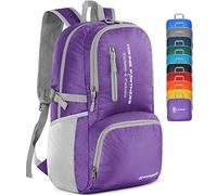ZOMAKE Leicht Faltbarer Rucksack 35L Packbare Backpacks,Kleiner Rucksäcke Wanderrucksack Wasserdicht Rucksäcke für Damen Herren Outdoor Wandern(Violett)