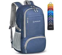 ZOMAKE Leicht Faltbarer Rucksack - Packbare Backpacks 30L,Kleiner Faltbar Rucksäcke Wanderrucksack Wasserdicht für Damen Herren Outdoor Wandern(Marineblau)