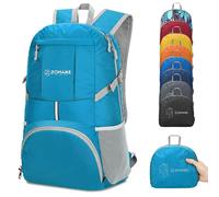ZOMAKE Leichter, verstaubarer Rucksack, 35 l Leichter, faltbarer Rucksack, wasserabweisend, zusammenklappbarer Wanderrucksack kompakter, falt